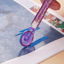 Load image into Gallery viewer, Sequins Diamond Painting Pen with Clay & 6 Tips Glitter Diamond Art Pen