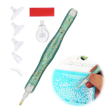 Load image into Gallery viewer, Sequins Diamond Painting Pen with Clay & 6 Tips Glitter Diamond Art Pen