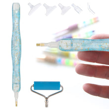 Load image into Gallery viewer, Sequins Diamond Painting Pen with Roller & 5 Tips Glitter Diamond Art Pen