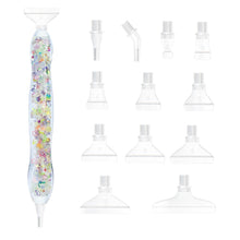 Load image into Gallery viewer, Sequins Diamond Painting Pen with 12 Tips Diamond Art Drill Pen for Art Crafts