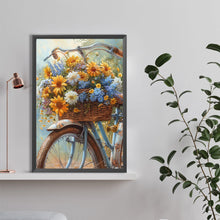 Load image into Gallery viewer, Diamond Painting - Full Round - Bouquet bicycle (40*60CM)