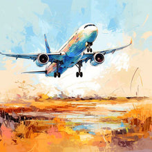 Load image into Gallery viewer, Diamond Painting - Full Square - Transportation airplane taking off (40*40CM)