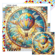Load image into Gallery viewer, Diamond Painting - Full Square - Transportation yellow hot air balloon (40*40CM)