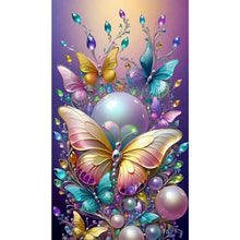 Load image into Gallery viewer, AB Diamond Painting - Full Round - Jewelry butterfly (40*70CM)