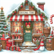 Load image into Gallery viewer, Diamond Painting - Full Round - Christmas cozy cottage (40*40CM)