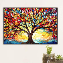 Load image into Gallery viewer, AB Diamond Painting - Full Round - Colorful Tree of Life at Sunrise (60*40CM)