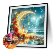Load image into Gallery viewer, AB Diamond Painting - Full Round - Under the Moon at the Seaside (40*40CM)