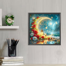 Load image into Gallery viewer, AB Diamond Painting - Full Round - Under the Moon at the Seaside (40*40CM)