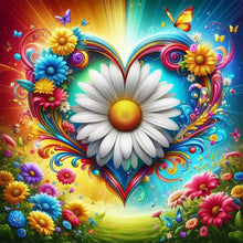 Load image into Gallery viewer, AB Diamond Painting - Full Round - Colorful Love Flowers (40*40CM)