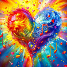 Load image into Gallery viewer, AB Diamond Painting - Full Round - Colorful Love Notes (40*40CM)
