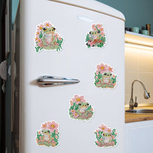 Load image into Gallery viewer, 6Pcs Flower Frog Diamond Painting Art Fridge Magnet for Fridge Whiteboards