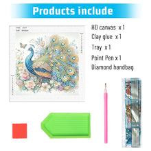 Load image into Gallery viewer, Diamond Painting - Partial Special Shaped - Beautiful peacock (30*30CM)