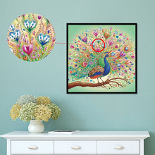 Load image into Gallery viewer, Diamond Painting - Partial Special Shaped - Beautiful peacock (30*30CM)