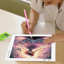 Load image into Gallery viewer, Diamond Painting - Partial Special Shaped - Beautiful skirt girl (30*30CM)