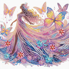 Load image into Gallery viewer, Diamond Painting - Partial Special Shaped - Beautiful skirt girl (30*30CM)