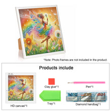 Load image into Gallery viewer, Diamond Painting - Partial Special Shaped - Beautiful skirt girl (30*30CM)