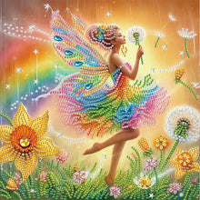 Load image into Gallery viewer, Diamond Painting - Partial Special Shaped - Beautiful skirt girl (30*30CM)