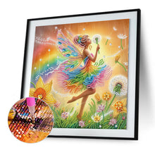 Load image into Gallery viewer, Diamond Painting - Partial Special Shaped - Beautiful skirt girl (30*30CM)
