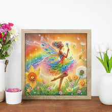 Load image into Gallery viewer, Diamond Painting - Partial Special Shaped - Beautiful skirt girl (30*30CM)