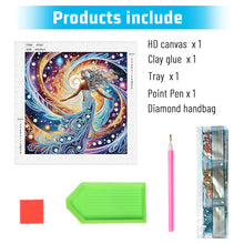Load image into Gallery viewer, Diamond Painting - Partial Special Shaped - Beautiful skirt girl (30*30CM)