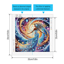 Load image into Gallery viewer, Diamond Painting - Partial Special Shaped - Beautiful skirt girl (30*30CM)
