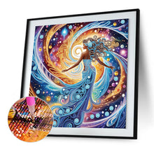 Load image into Gallery viewer, Diamond Painting - Partial Special Shaped - Beautiful skirt girl (30*30CM)