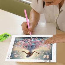 Load image into Gallery viewer, Diamond Painting - Partial Special Shaped - Beautiful skirt girl (30*30CM)