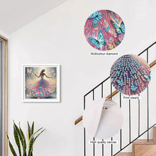 Load image into Gallery viewer, Diamond Painting - Partial Special Shaped - Beautiful skirt girl (30*30CM)
