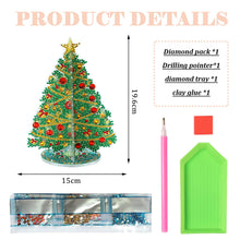 Load image into Gallery viewer, Special Shaped Christmas Tree Diamond Painting Tabletop Ornaments Kit (A)