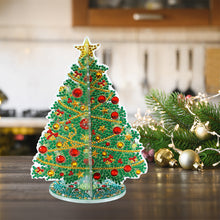 Load image into Gallery viewer, Special Shaped Christmas Tree Diamond Painting Tabletop Ornaments Kit (A)