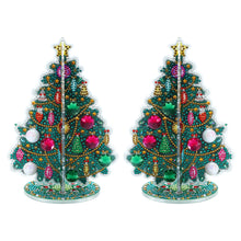 Load image into Gallery viewer, Special Shaped Christmas Tree Diamond Painting Tabletop Ornaments Kit (B)