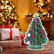 Load image into Gallery viewer, Special Shaped Christmas Tree Diamond Painting Tabletop Ornaments Kit (B)