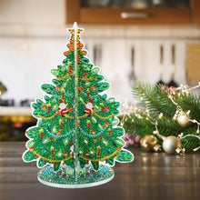 Load image into Gallery viewer, Special Shaped Christmas Tree Diamond Painting Tabletop Ornaments Kit (D)