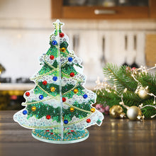 Load image into Gallery viewer, Special Shaped Christmas Tree Diamond Painting Tabletop Ornaments Kit (E)
