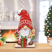 Load image into Gallery viewer, Wooden Special Shaped Cute Gnome 5D DIY Diamond Art Tabletop Decor Bedroom Decor