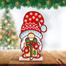 Load image into Gallery viewer, Wooden Special Shaped Cute Gnome 5D DIY Diamond Art Tabletop Decor Bedroom Decor