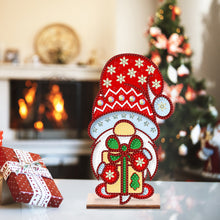 Load image into Gallery viewer, Wooden Special Shaped Cute Gnome 5D DIY Diamond Art Tabletop Decor Bedroom Decor