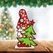 Load image into Gallery viewer, Wooden Special Shaped Cute Gnome 5D DIY Diamond Art Tabletop Decor Bedroom Decor