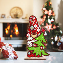 Load image into Gallery viewer, Wooden Special Shaped Cute Gnome 5D DIY Diamond Art Tabletop Decor Bedroom Decor