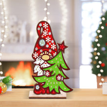 Load image into Gallery viewer, Wooden Special Shaped Cute Gnome 5D DIY Diamond Art Tabletop Decor Bedroom Decor