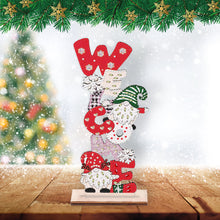 Load image into Gallery viewer, Wooden Special Shaped Cute Gnome 5D DIY Diamond Art Tabletop Decor Bedroom Decor