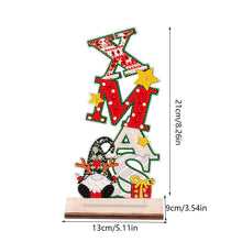 Load image into Gallery viewer, Wooden Special Shaped Cute Gnome 5D DIY Diamond Art Tabletop Decor Bedroom Decor