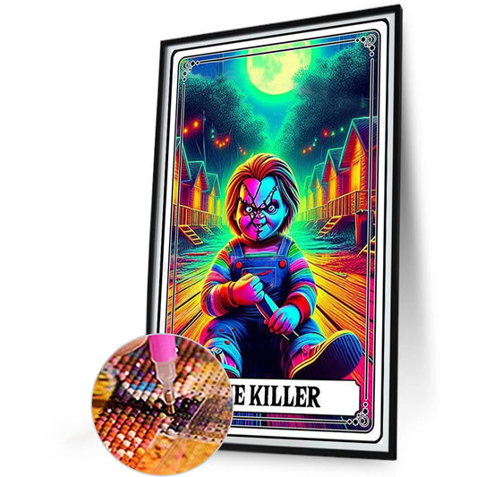 Diamond Painting - Full Round - Abstract Tarot Cards for Horror Kids (40*60CM)