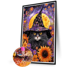 Load image into Gallery viewer, Diamond Painting - Full Round - Halloween Cat (40*60CM)