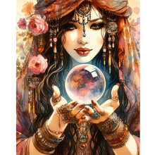 Load image into Gallery viewer, Diamond Painting - Full Round - Gypsy Card Girl (40*50CM)