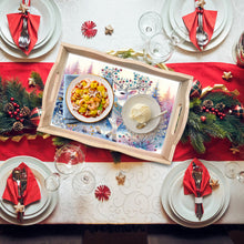 Load image into Gallery viewer, Christmas Diamond Painting Wooden Serving Tray Home Decoration (Blue Elk)