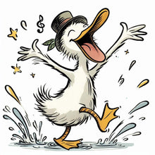 Load image into Gallery viewer, Diamond Painting - Full Round - Happy Duck (40*40CM)