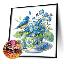Load image into Gallery viewer, Diamond Painting - Partial Special Shaped - cup flowers and birds (40*40CM)
