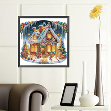 Load image into Gallery viewer, Diamond Painting - Partial Special Shaped - Christmas cabin (40*40CM)