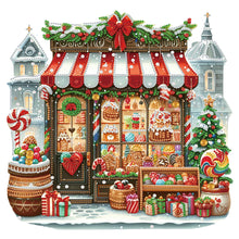 Load image into Gallery viewer, Diamond Painting - Partial Special Shaped - Christmas candy store (40*40CM)